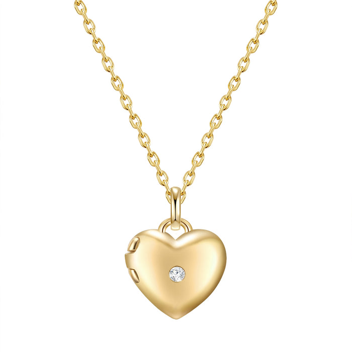 Herz Kette gold Medaillon