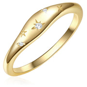 Ring mit Sternen-Optik