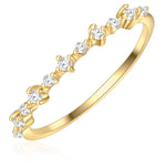 Ring mit Zirkonia gelbgold