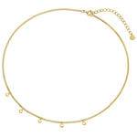 Halskette gold mit kleinen Plättchen