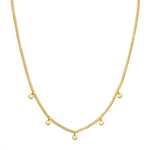 Halskette gold mit kleinen Plättchen