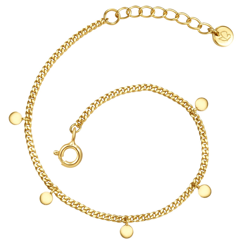 Armband gold Plättchen