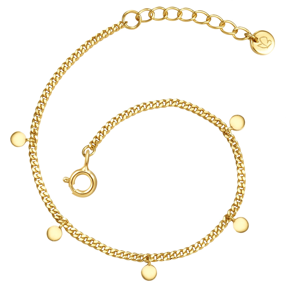 Armband gold Plättchen