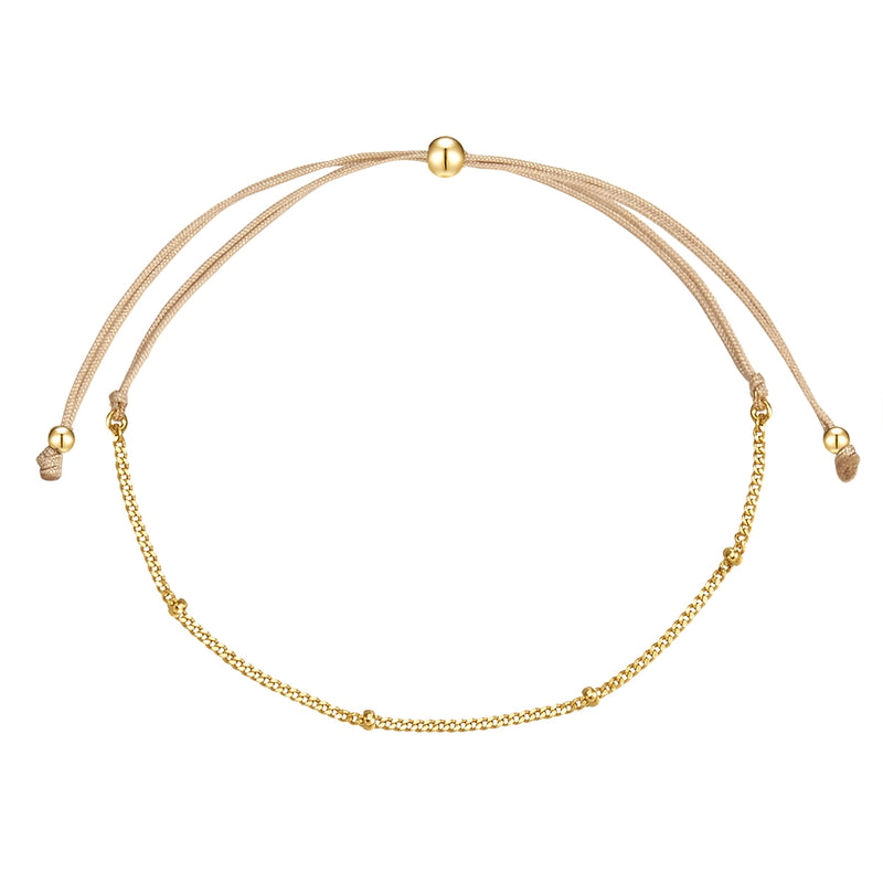 Textil-Armband Goldkugeln