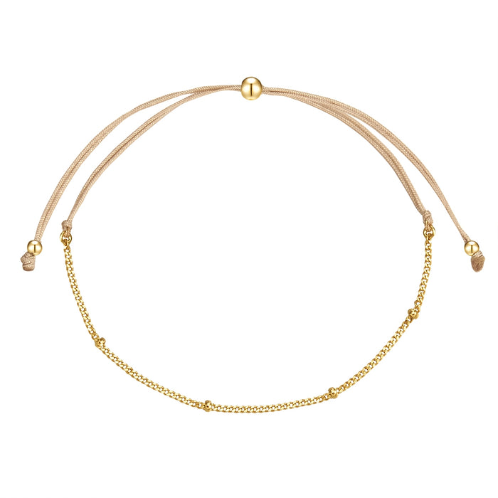 Textil-Armband Goldkugeln