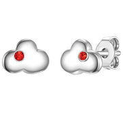 Kinder Ohrringe silber Wolke Zirkonia