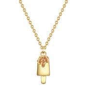 Kette Mädchen gold Eis Zirkonia