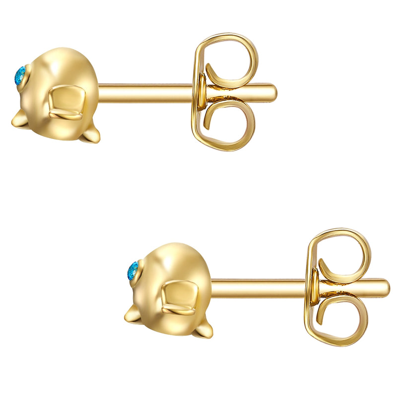 Kinderohrringe gold Wal Zirkonia