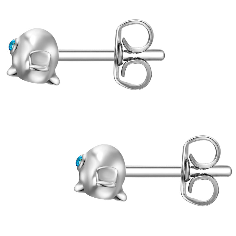 Kinderohrstecker silber Wal Zirkonia