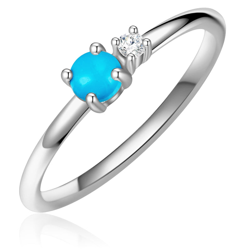 Silber-Ring mit Steinen
