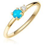Gold Ring mit Steinen