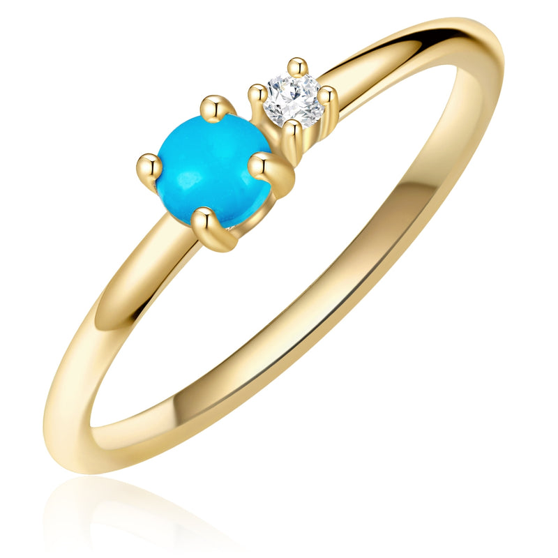 Gold Ring mit Steinen