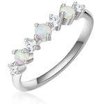 Ring silber mit vielen Steinen