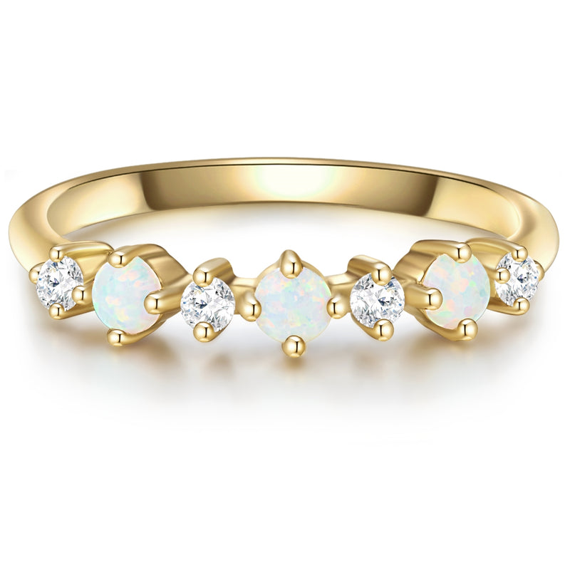 Ring gold mit vielen Steinen