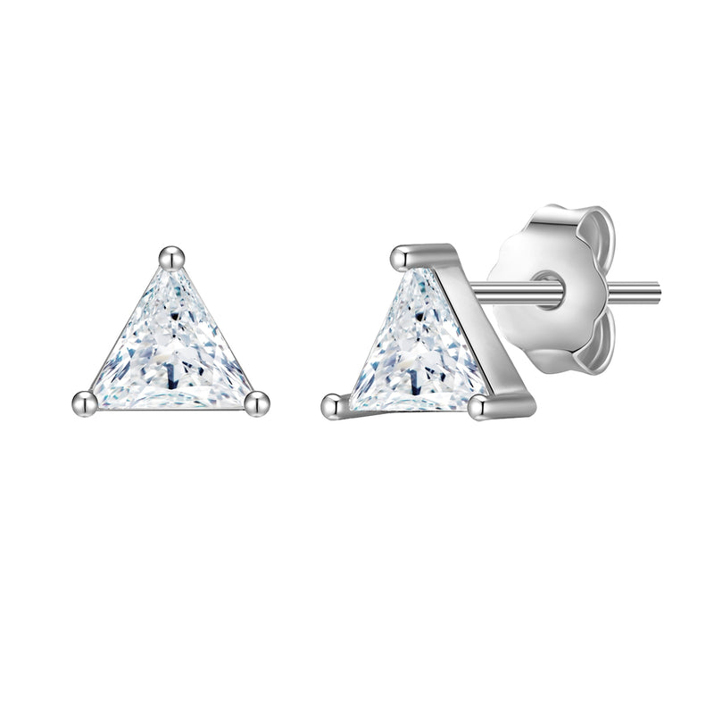 Ohrringe Stecker Zirkonia Dreieck