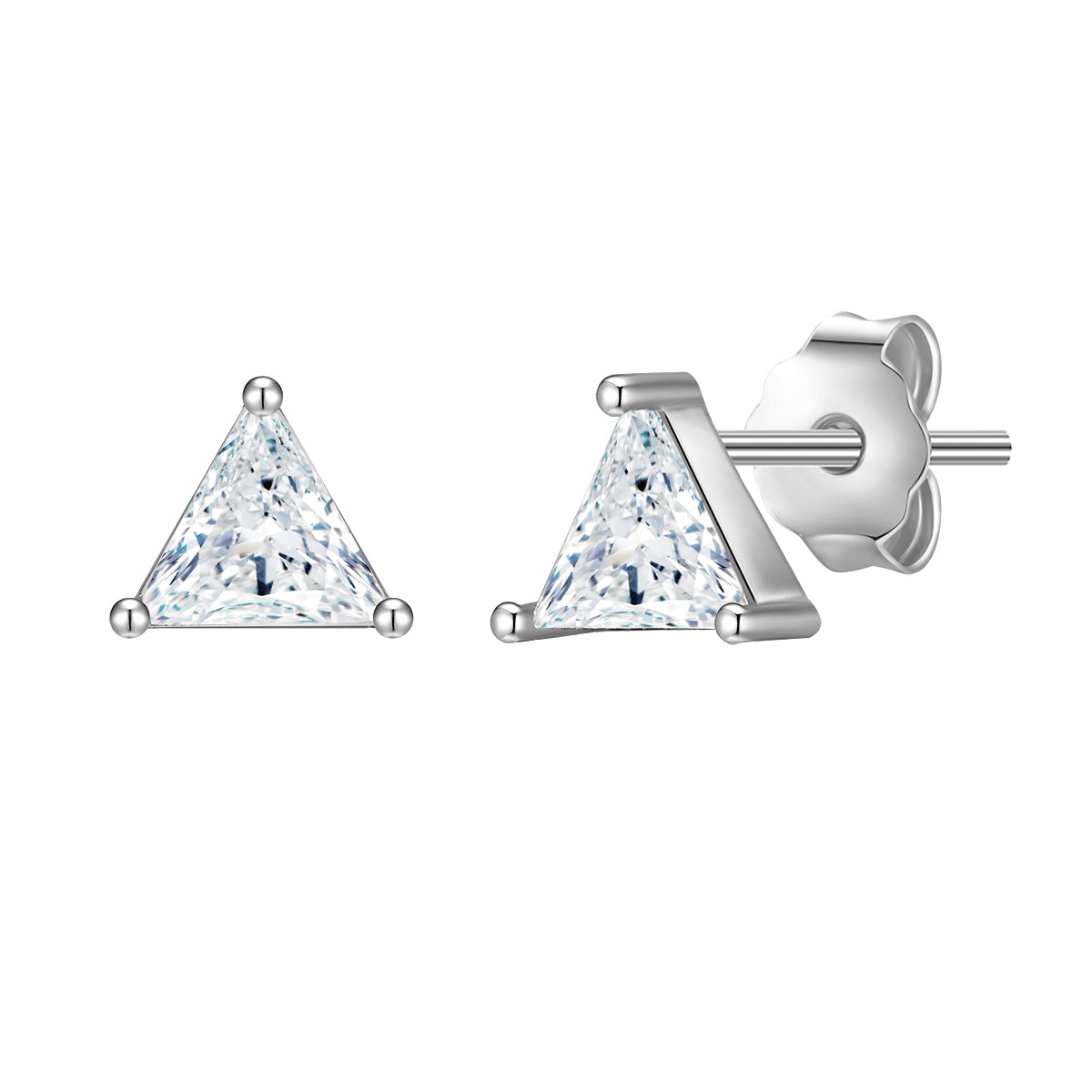 Ohrringe Stecker Zirkonia Dreieck