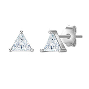 Ohrringe Stecker Zirkonia Dreieck
