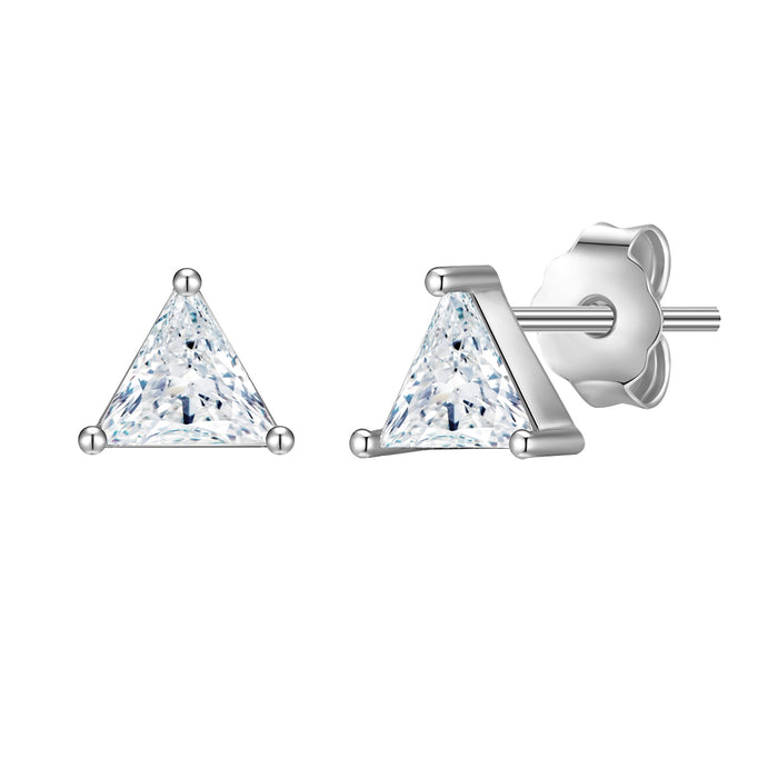 Ohrringe Stecker Zirkonia Dreieck