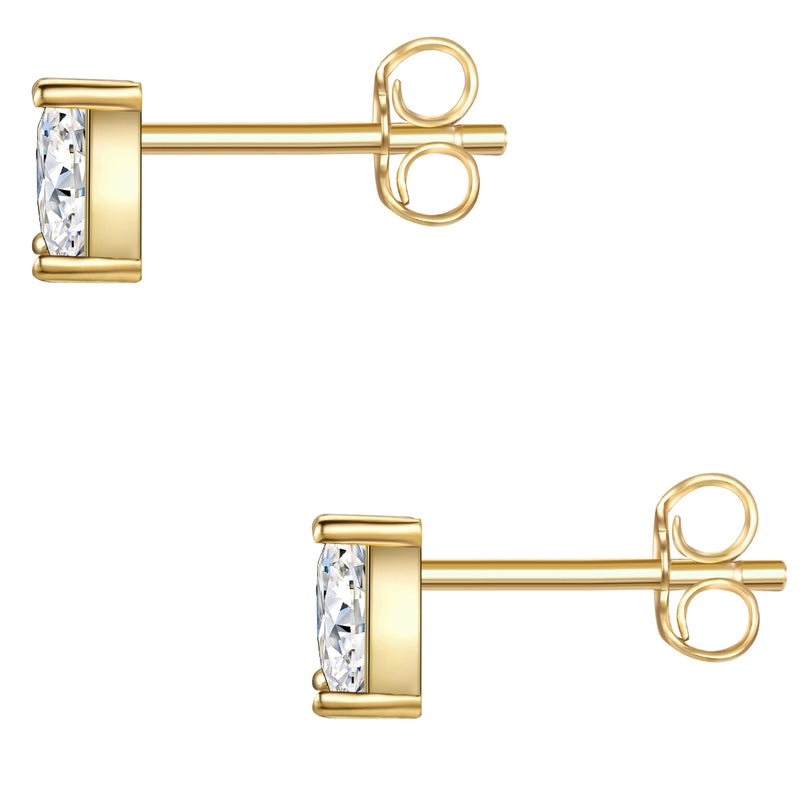 Ohrstecker gold Zirkonia Dreieck