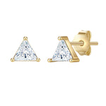 Ohrstecker gold Zirkonia Dreieck