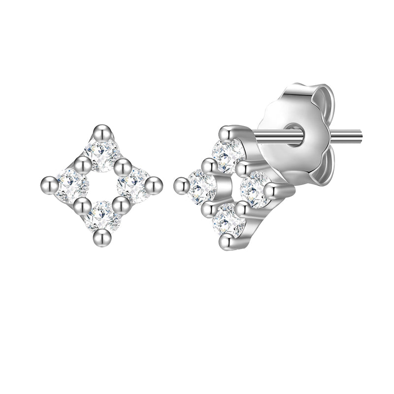 Ohrringe Stecker Quadrat