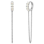 Creolen Silber mit Kette