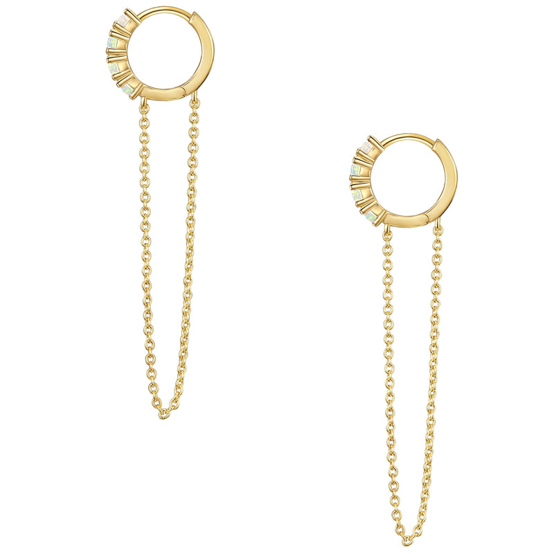 Creolen gold mit Kette