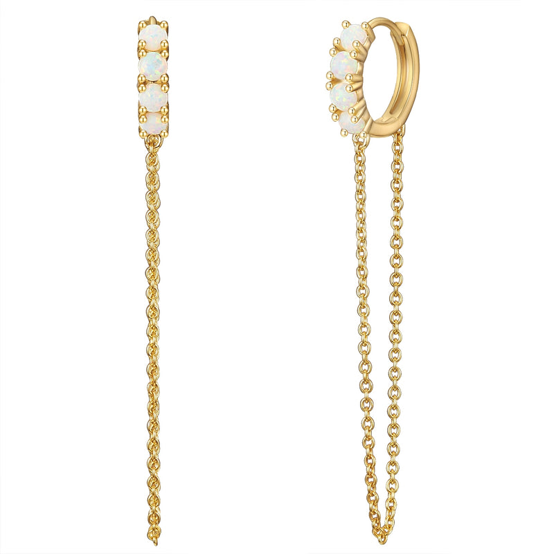 Creolen gold mit Kette