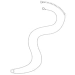 Halskette Blume Kreis silber