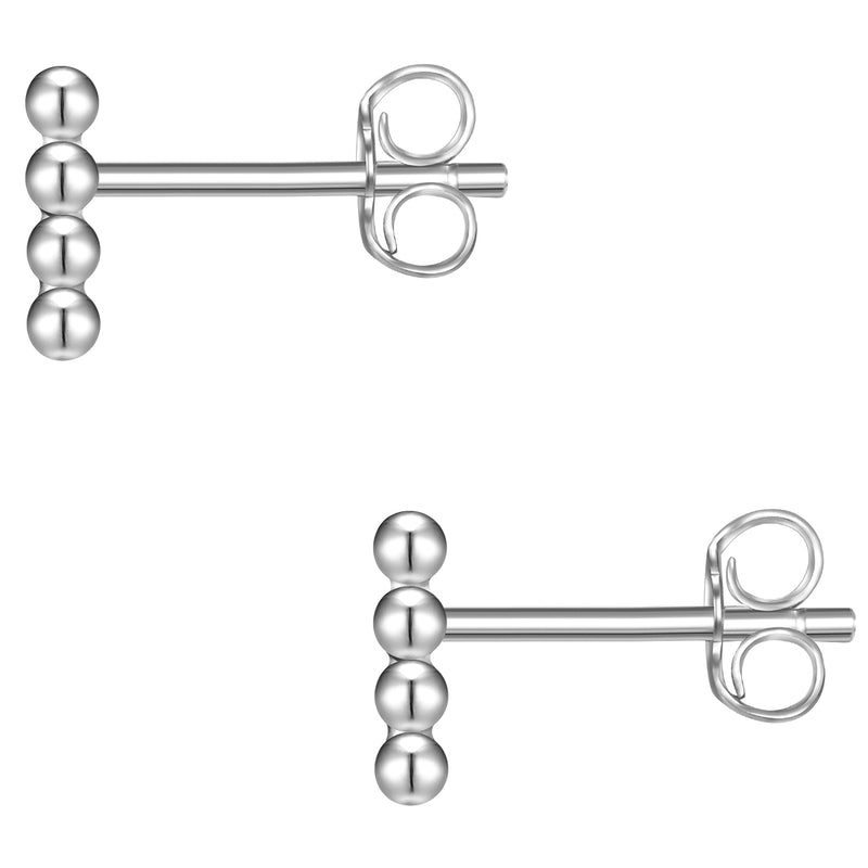 Ohrringe silber 925 Kreuz Kugeln