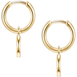Creolen mit Anhänger gold