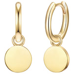 Creolen mit Anhänger gold
