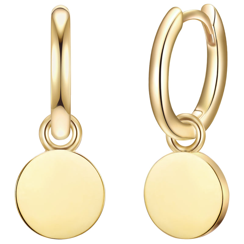 Creolen mit Anhänger gold
