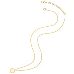 Kette mit rundem Anhänger in gold