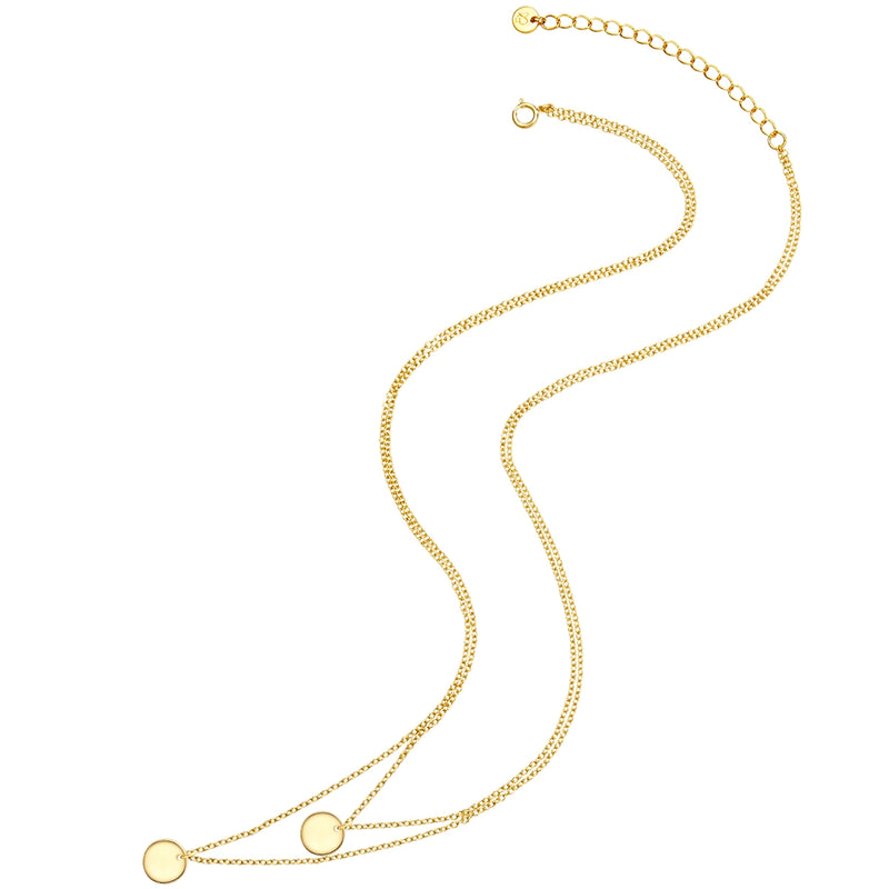 Zweireihige Kette gold