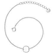 Silberarmband mit Plättchen