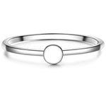 Dünner Ring mit Plättchen