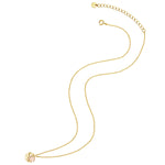 Kette gold mit Rosenquarz Anhänger