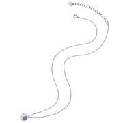 Silberkette mit Amethyst Anhänger