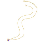 Kette gold mit Amethyst Anhänger