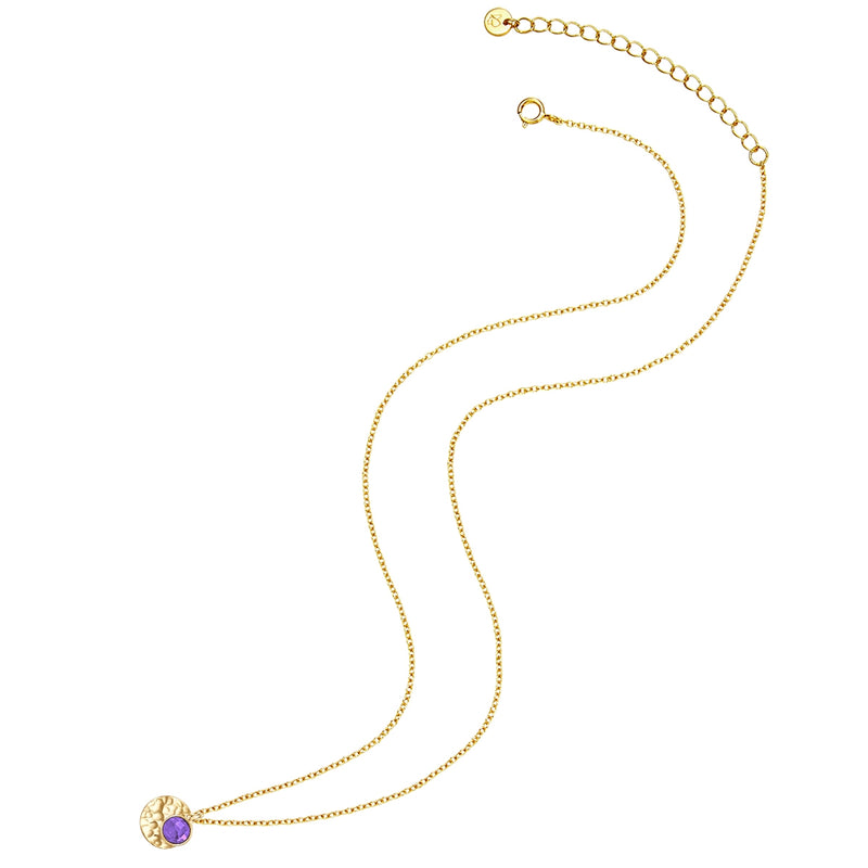 Kette gold mit Amethyst Anhänger