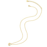 Kette in gold mit Opal Anhänger (synth.)