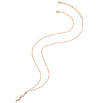 Kette mit geschwungenem Anhänger roségold