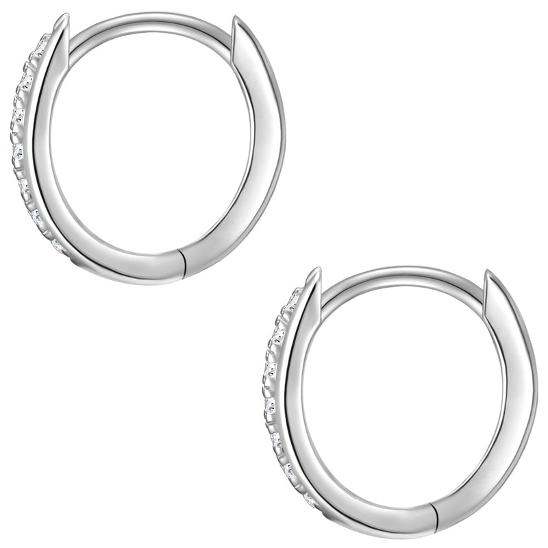 Creolen mit Zirkonia silber