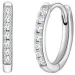 Creolen mit Zirkonia silber