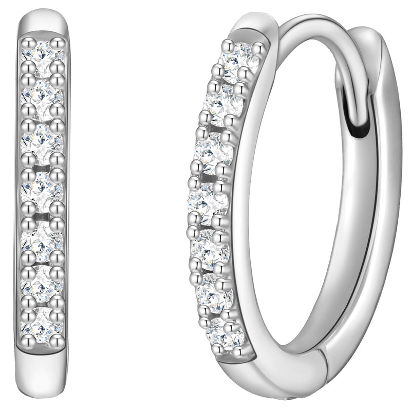 Creolen mit Zirkonia silber