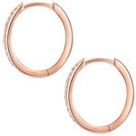 Creolen roségold groß klassik
