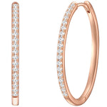 Creolen roségold groß mit Zirkonia