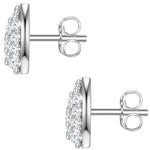 Ohrstecker TROPFEN mit Zirkonia silber