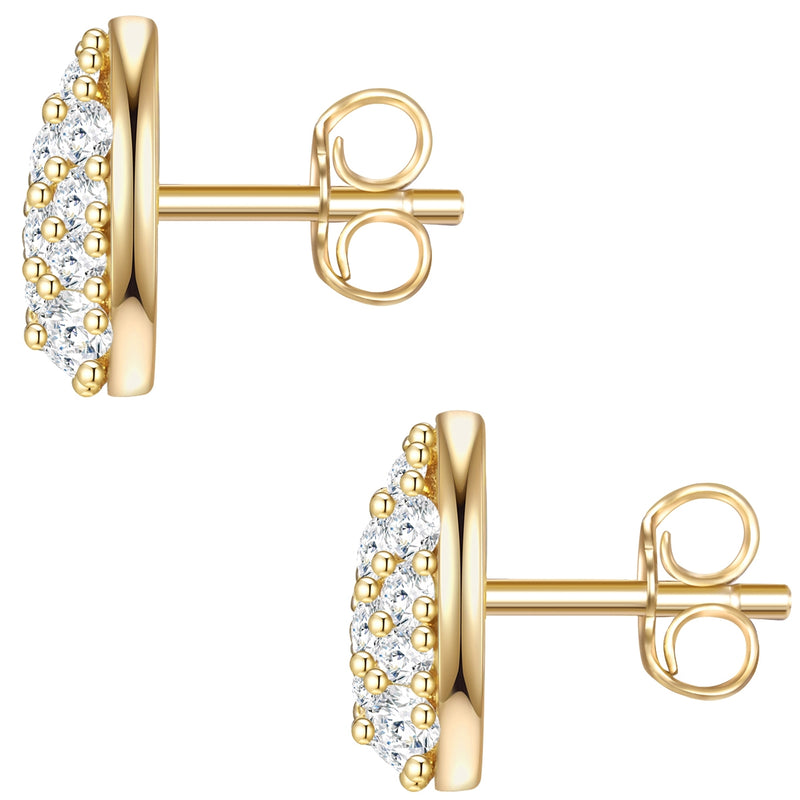 Ohrstecker gold Tropfen Zirkonia